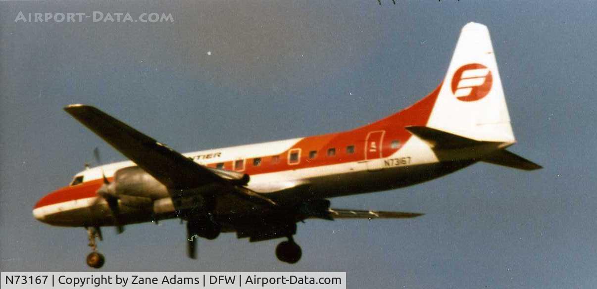 N73167, 1954 Convair 580 C/N 381, Frontier Airlines