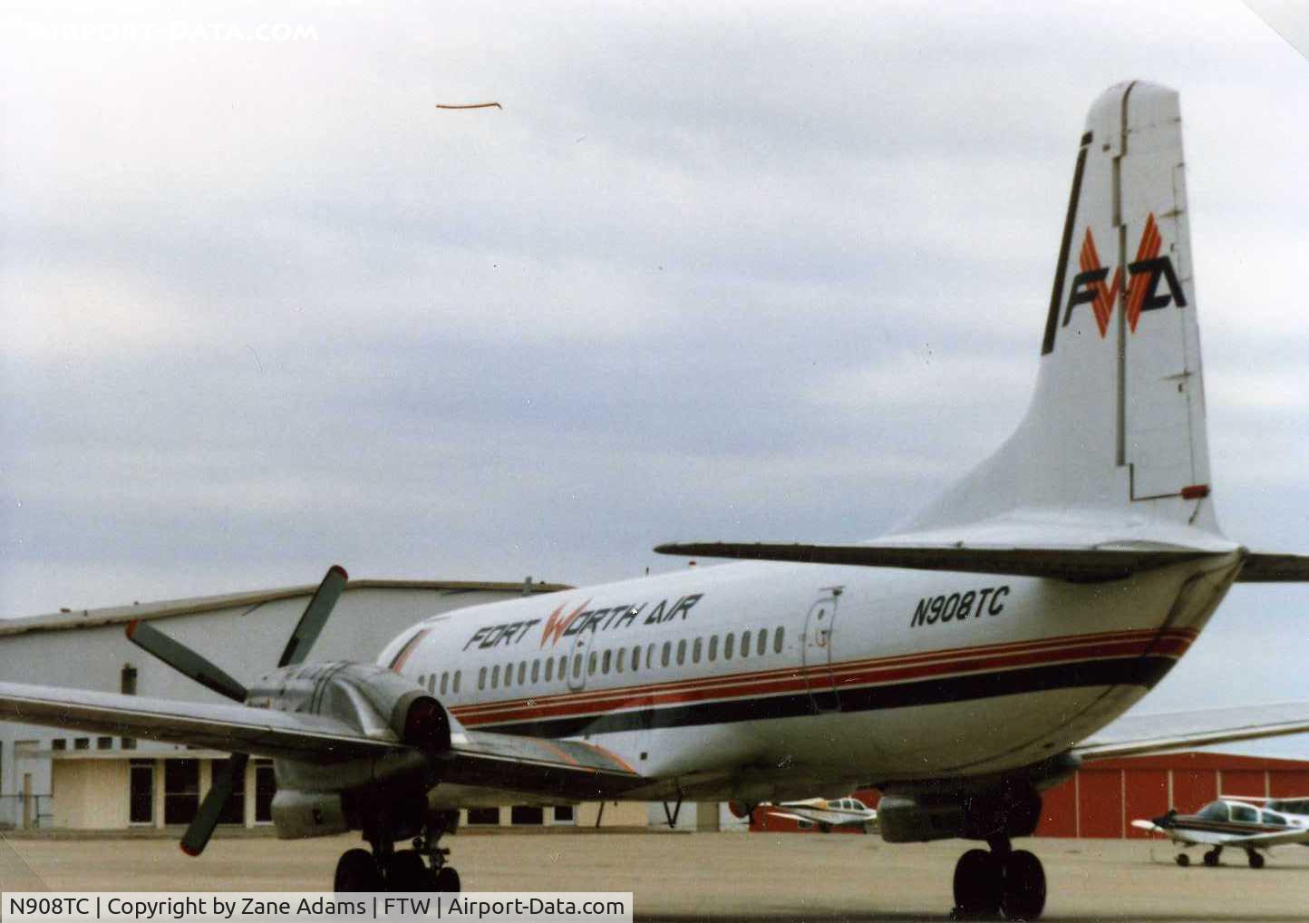 N908TC, 1968 Nihon YS-11A-200 C/N 2091, Fort Worth Air @1985