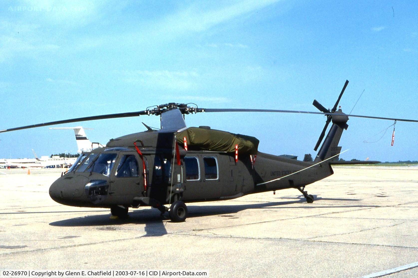 02-26970, 2002 Sikorsky UH-60L Black Hawk C/N 702782, UH-60L stopping over