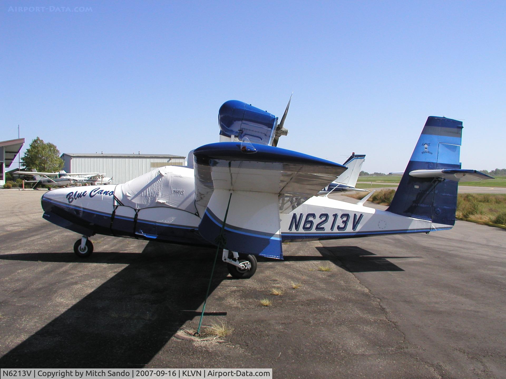N6213V, 1977 Consolidated Aeronautics Inc. Lake LA-4-200 C/N 856, Parked on the ramp at Airlake.