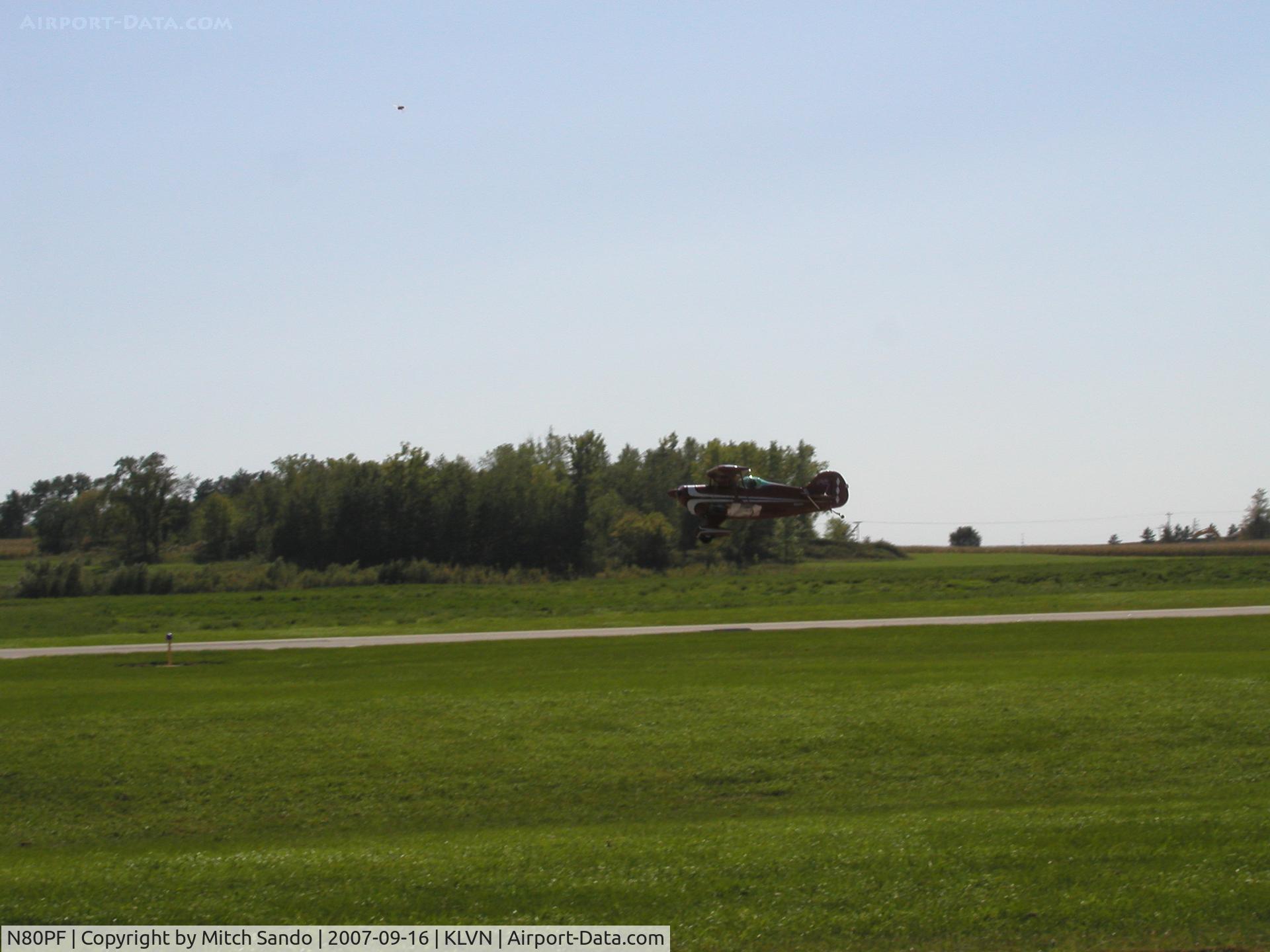 N80PF, 1978 Pitts S-1S Special C/N 1 (N80PF), Departing Runway 12.