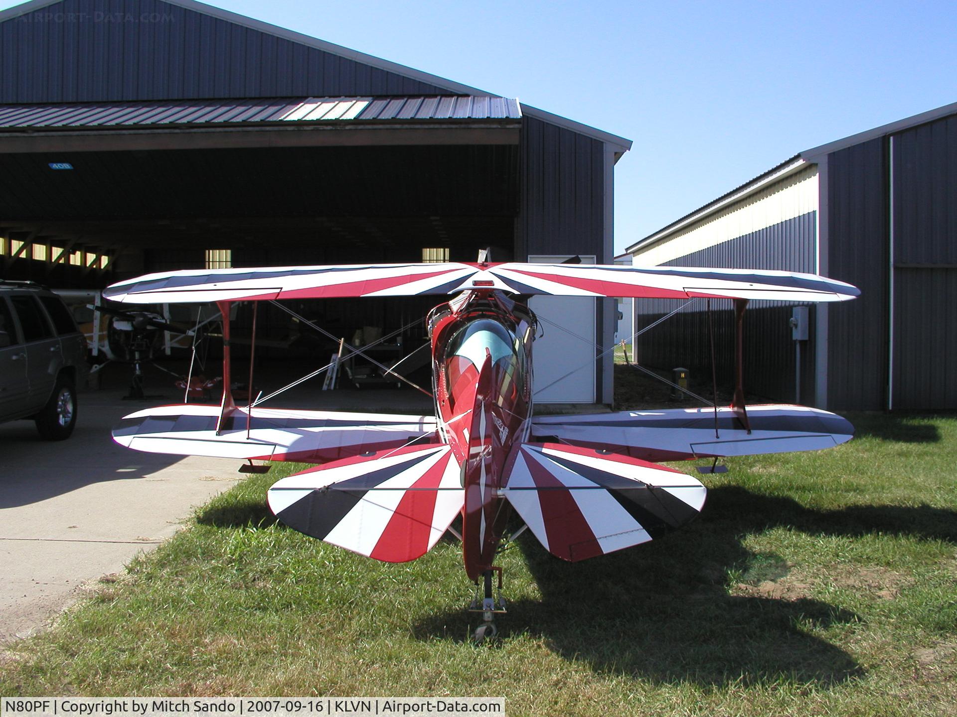 N80PF, 1978 Pitts S-1S Special C/N 1 (N80PF), Pitts parked outside the hangar.
