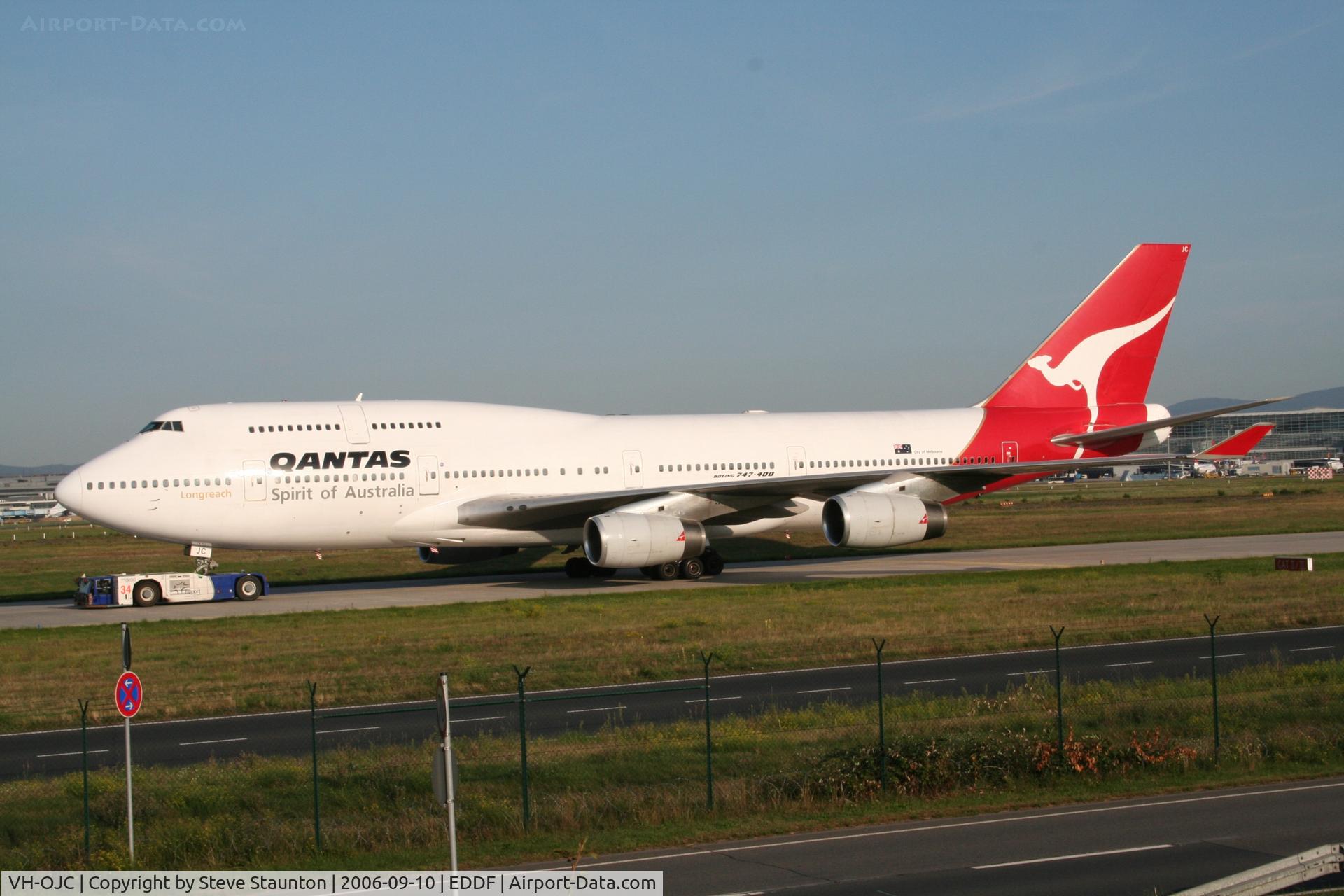 VH-OJC, 1989 Boeing 747-438 C/N 24406, Taken at Frankfurt September 2006