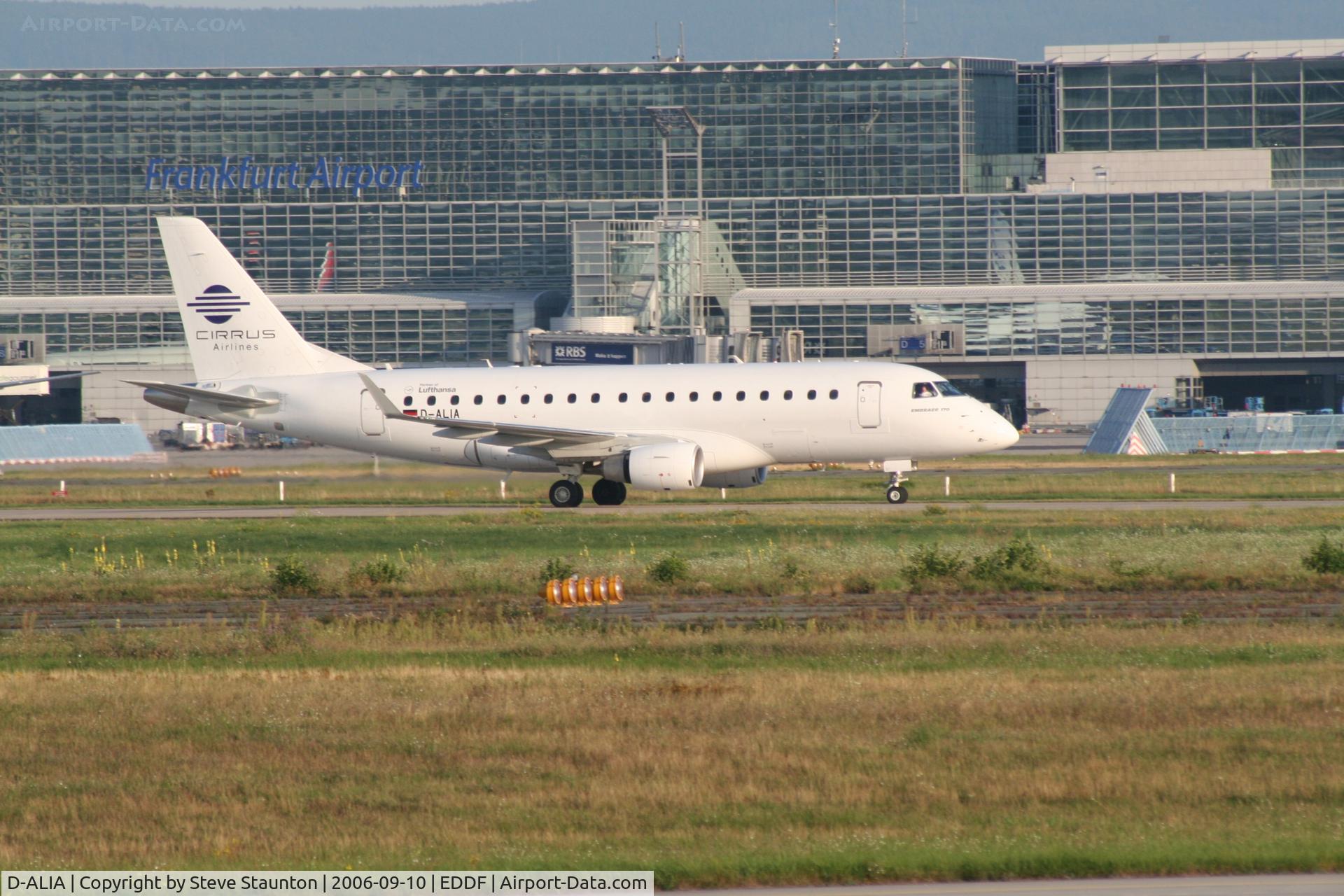 D-ALIA, 2002 Embraer 170LR (ERJ-170-100LR) C/N 17000006, Taken at Frankfurt September 2006