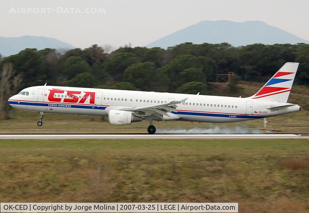 OK-CED, 1997 Airbus A321-211 C/N 684, Landing RWY 20.