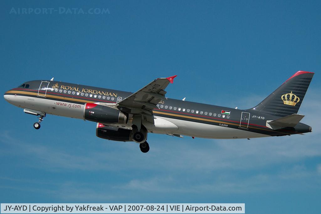 JY-AYD, Airbus A320-214 C/N 2598, Royal Jordanian Airbus 320
