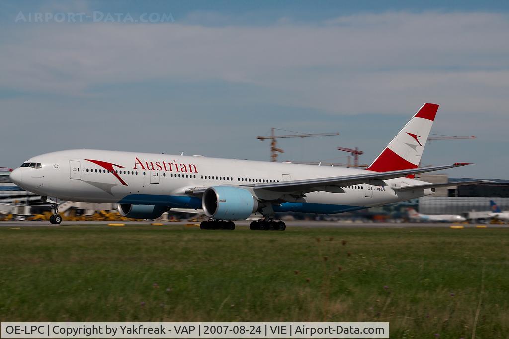 OE-LPC, 2002 Boeing 777-2Z9/ER C/N 29313, Austrian Airlines Boeing 777-200