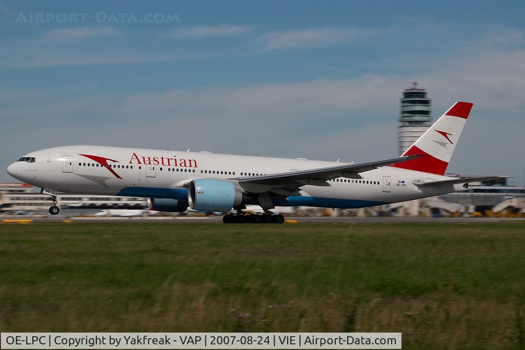 OE-LPC, 2002 Boeing 777-2Z9/ER C/N 29313, Austrian Airlines Boeing 777-200