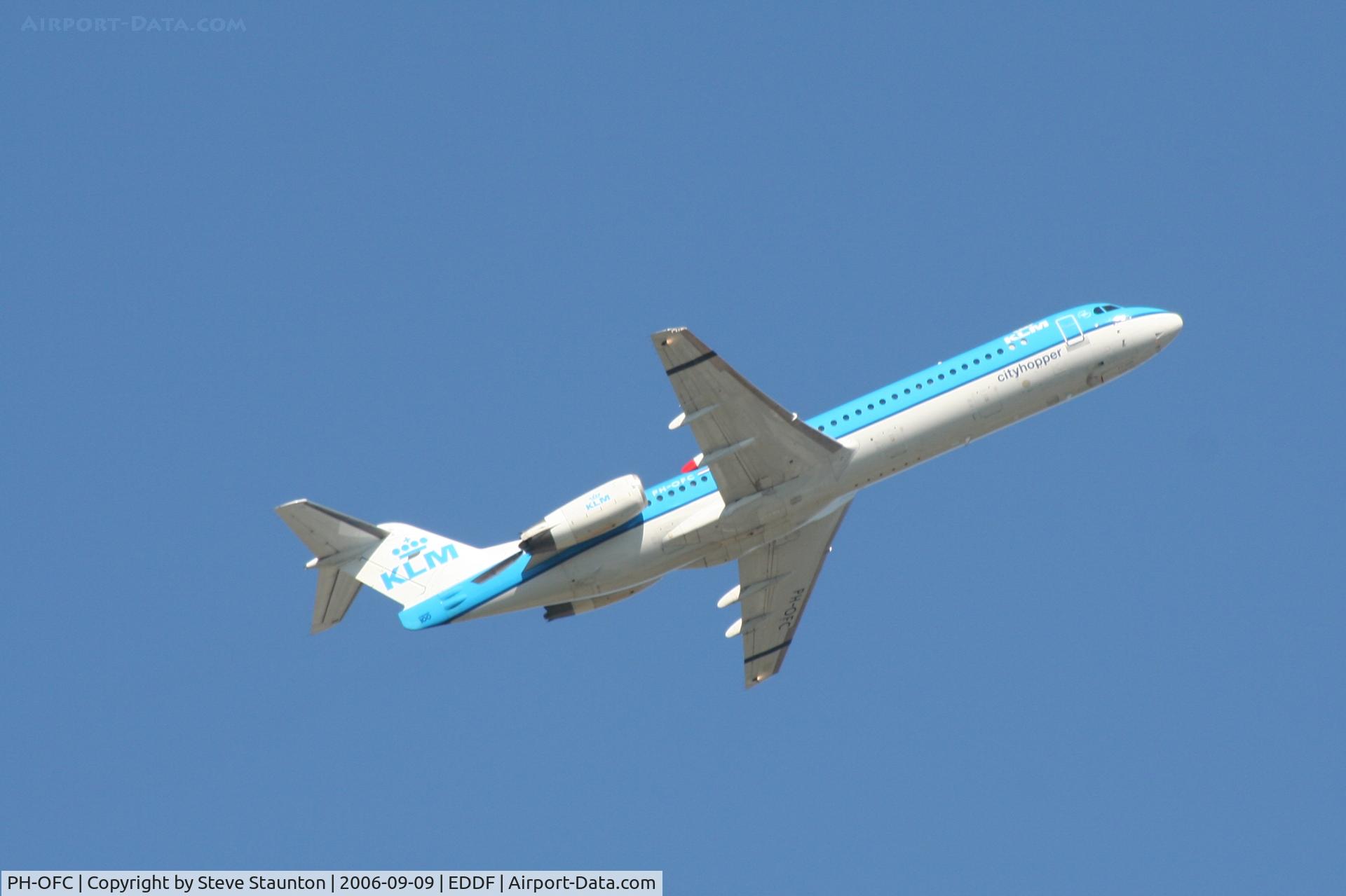 PH-OFC, 1989 Fokker 100 (F-28-0100) C/N 11263, Taken at Frankfurt September 2006