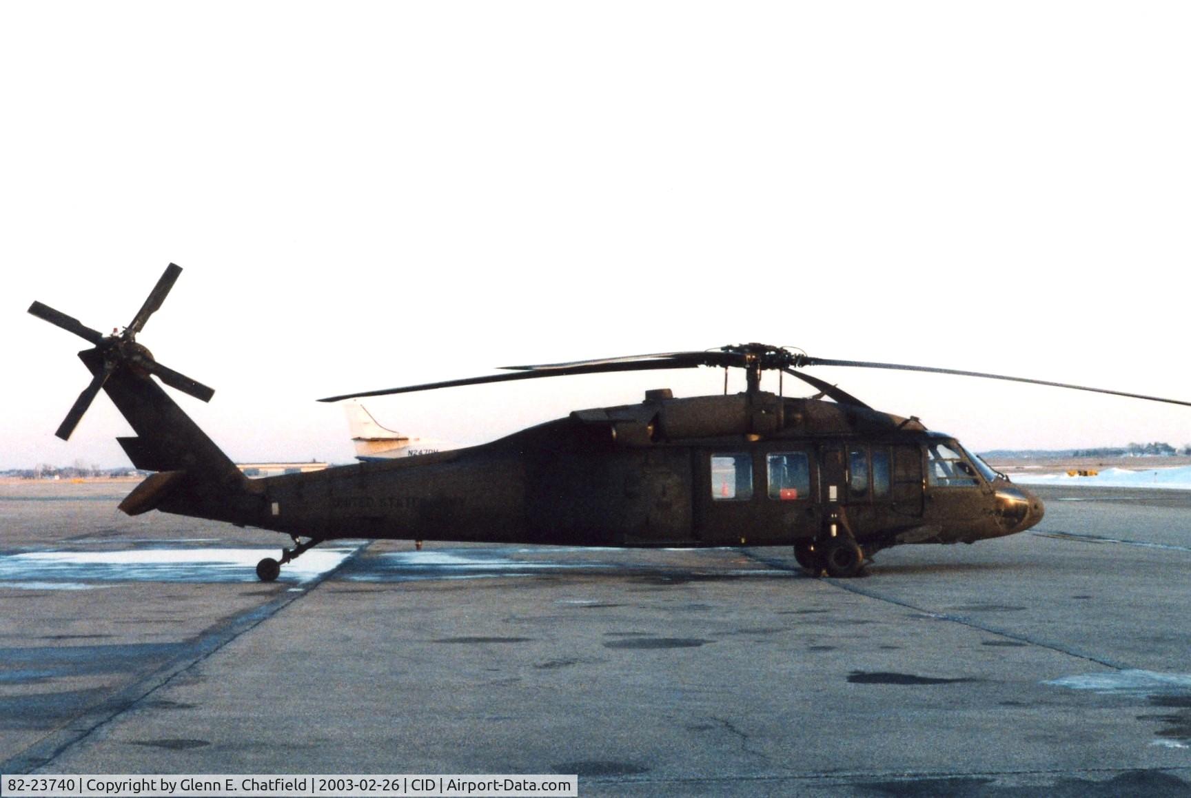 82-23740, 1982 Sikorsky UH-60A Black Hawk C/N 70563, UH-60A ramp shot during a break.