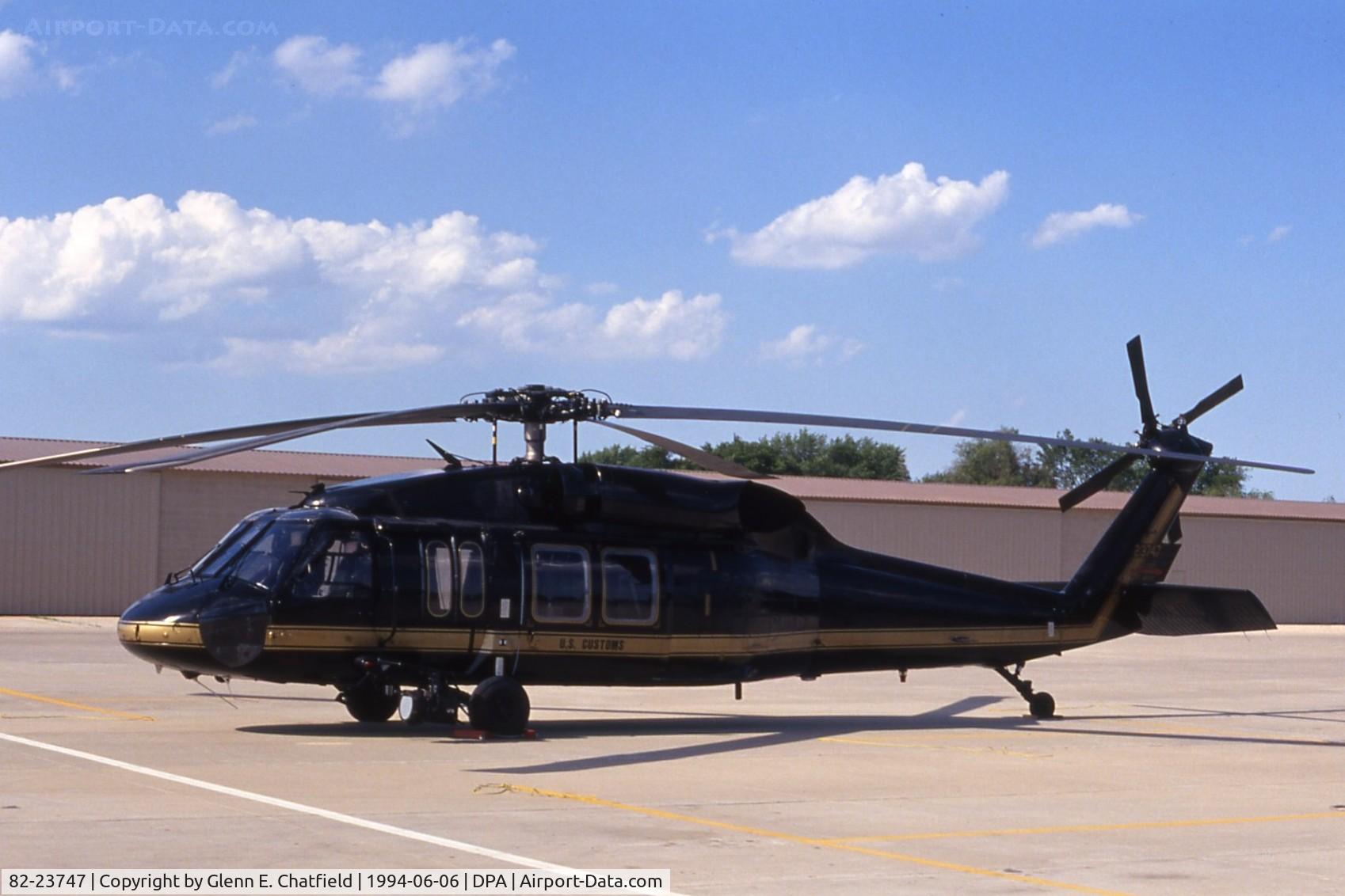 82-23747, Sikorsky UH-60A Black Hawk C/N 70.570, U.S. Customs UH-60A on business of some sort.  If I told you ...