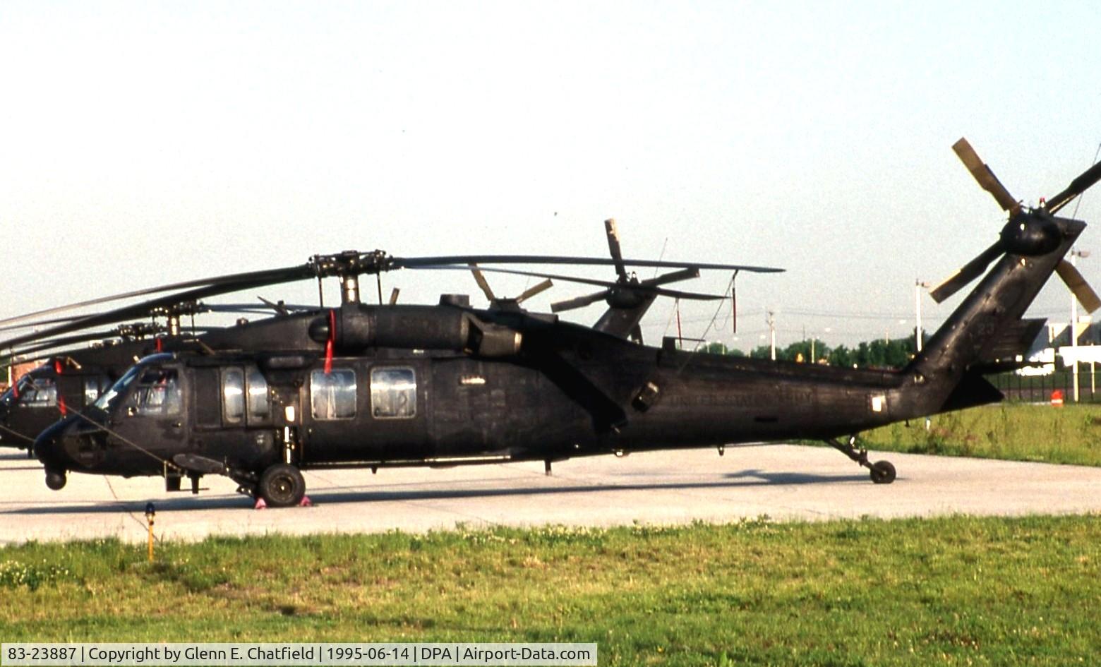 83-23887, 1983 Sikorsky UH-60A Black Hawk C/N 70712, UH-60A of the Special Operations Forces.  Shot with 1000mm lens from quite a distance.