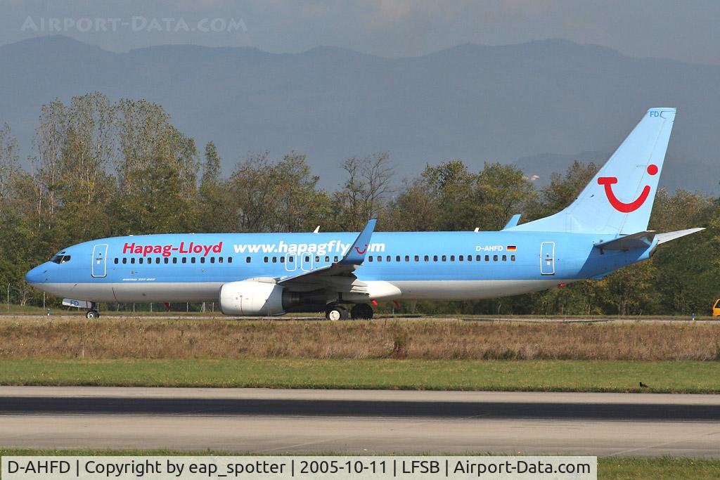 D-AHFD, 1998 Boeing 737-8K5 C/N 27978, taxi to holdingpoint 16