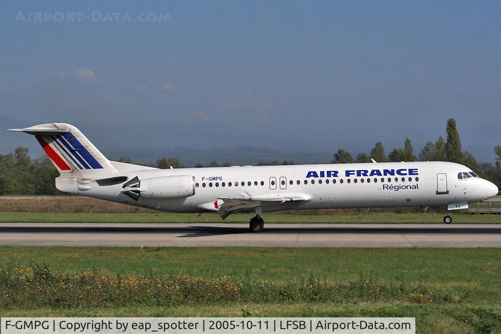 F-GMPG, 1991 Fokker 100 (F-28-0100) C/N 11362, y
