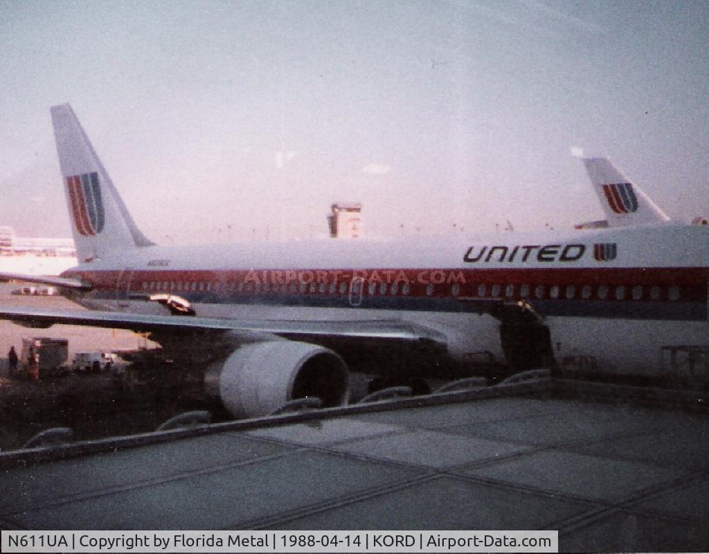 N611UA, 1982 Boeing 767-222 C/N 21872, United 767-200