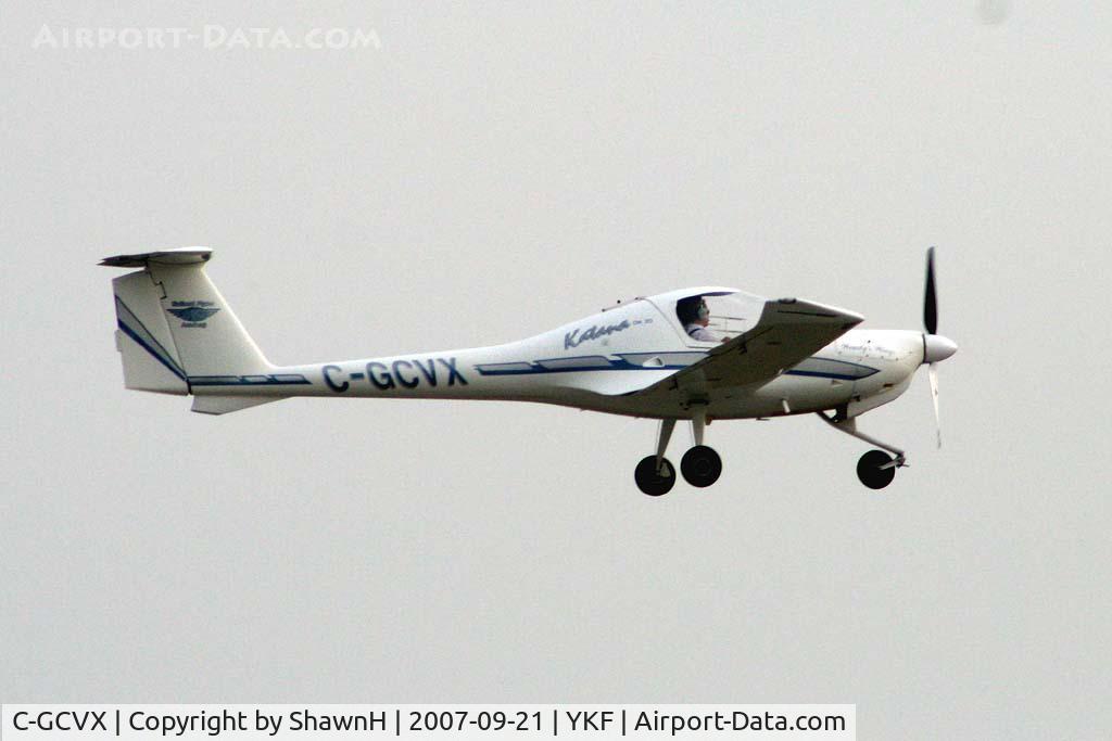 C-GCVX, 1997 Diamond DA-20A-1 Katana C/N 10296, Taking off Runway 25 at Waterloo Regional Airport Ontario Canada