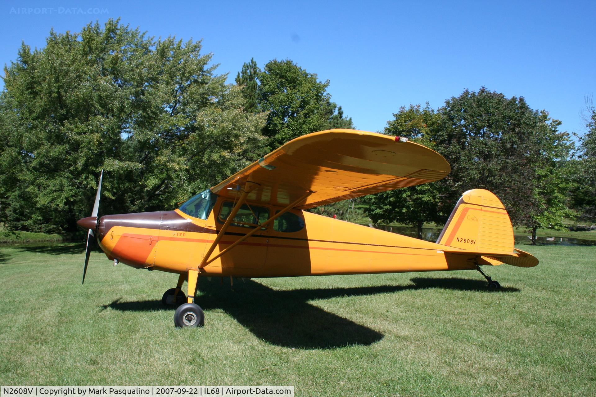 N2608V, 1948 Cessna 170 C/N 18118, Cessna 170