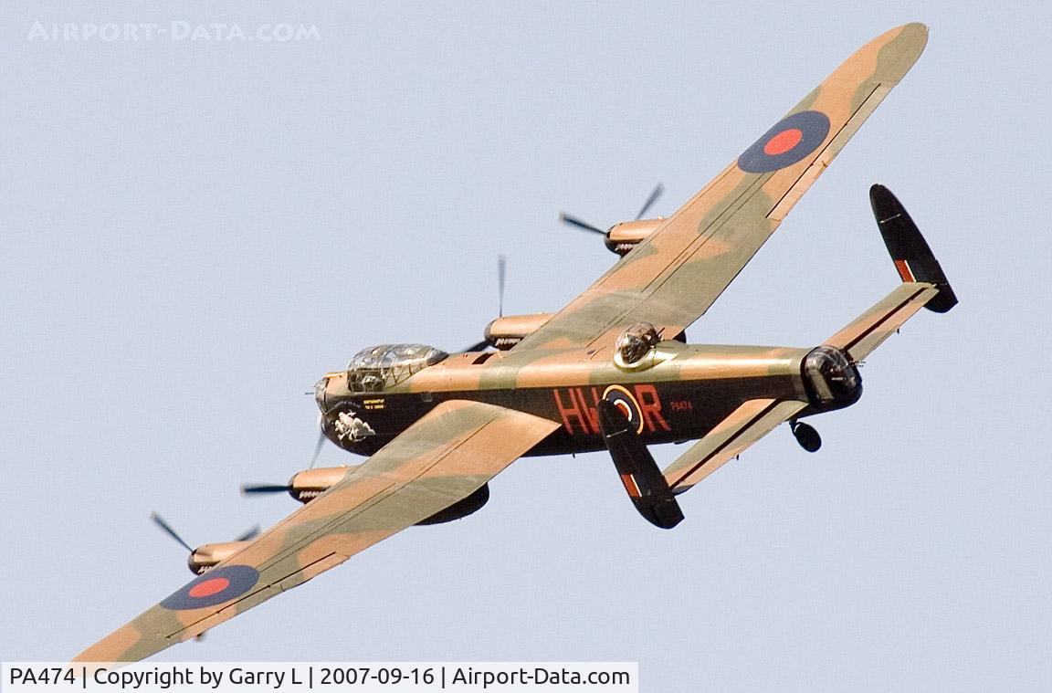 PA474, 1945 Avro 683 Lancaster B1 C/N VACH0052/D2973, Lancaster 1 PA474 (BBMF) at the Turweston Vintage Transport Day Sept 2007