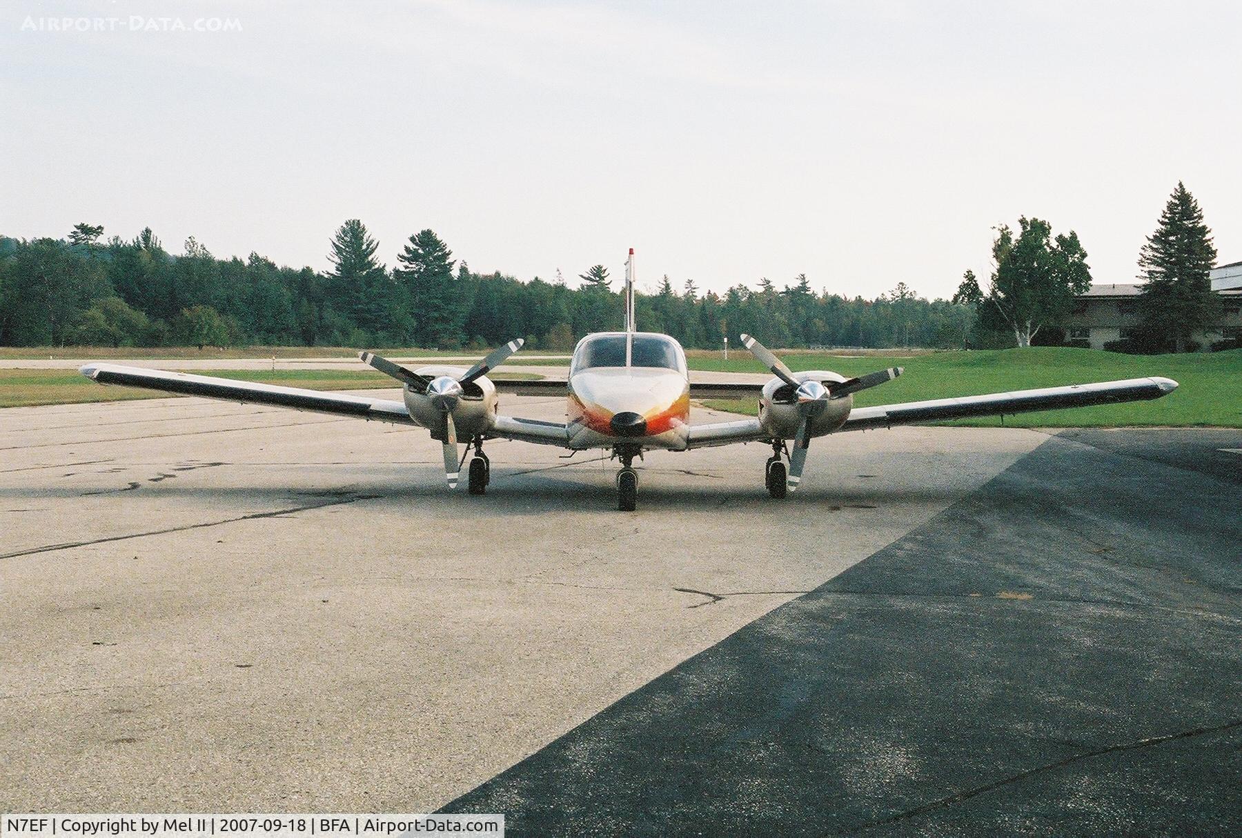 N7EF, 1979 Piper PA-34-200T Seneca II C/N 34-7970457, Parked @ Boyne Mountain Airport (BFA)