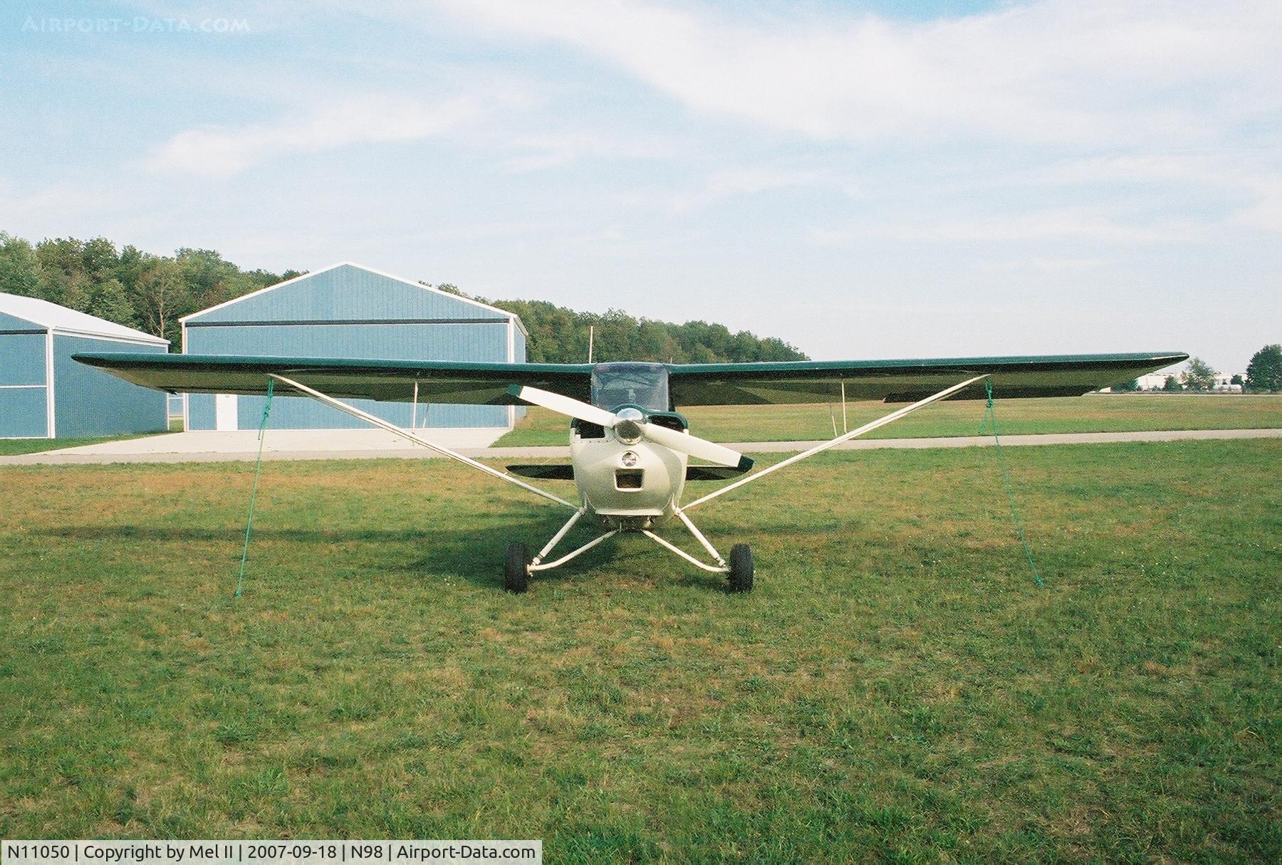 N11050, 1964 Champion 7ECA Citabria C/N 52, Parked @ Boyne City Municipal Airport (N98)