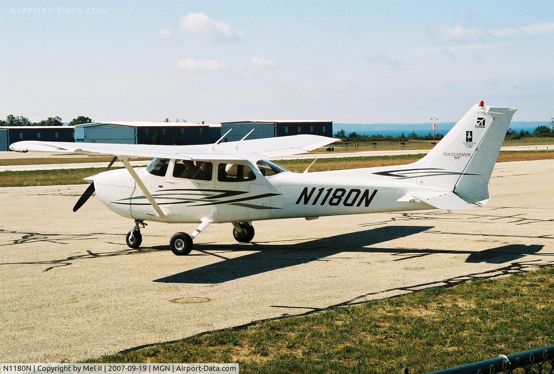 N1180N, 2007 Cessna 172S C/N 172S10461, Parked @ Harbor Springs Airport (MGN)