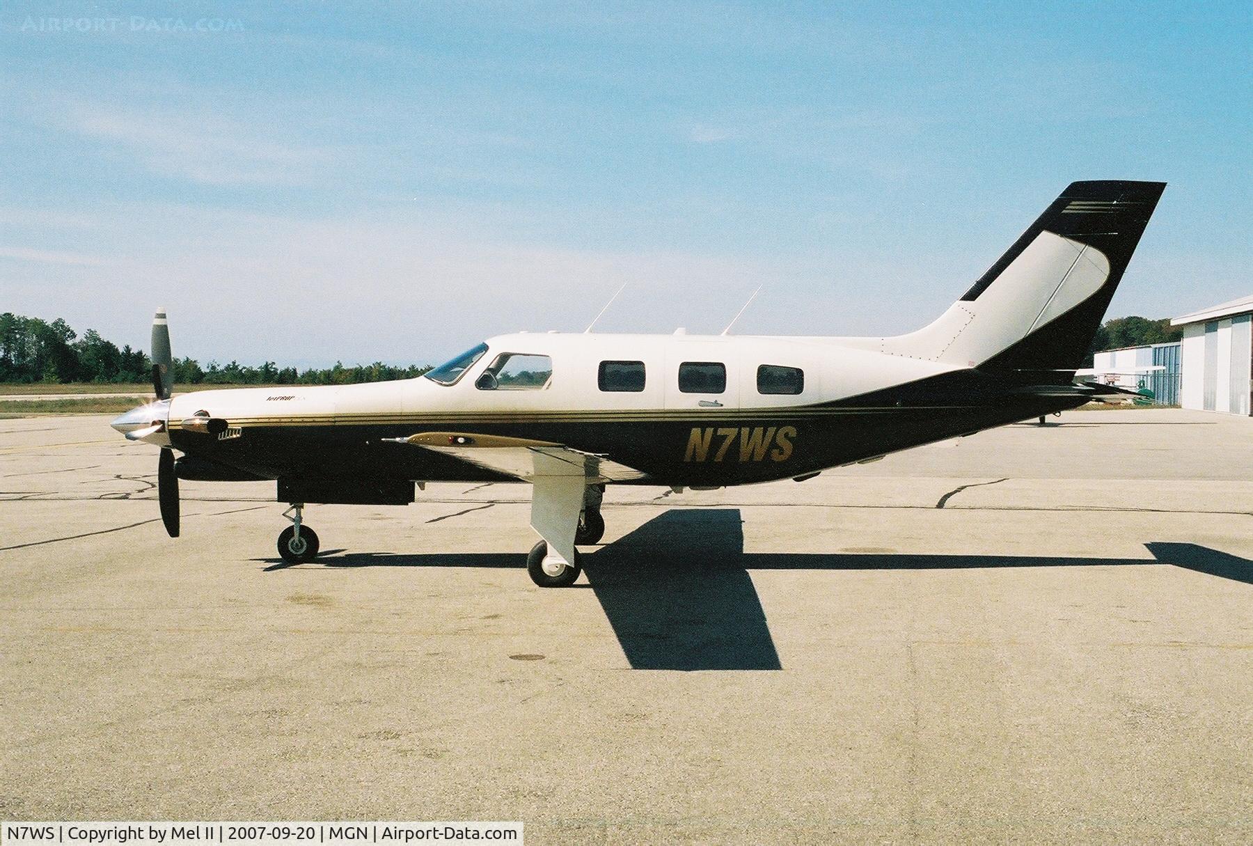 N7WS, 1996 Piper PA-46-350P Malibu Mirage C/N 4636035, Parked @ Harbor Springs Airport (MGN)
