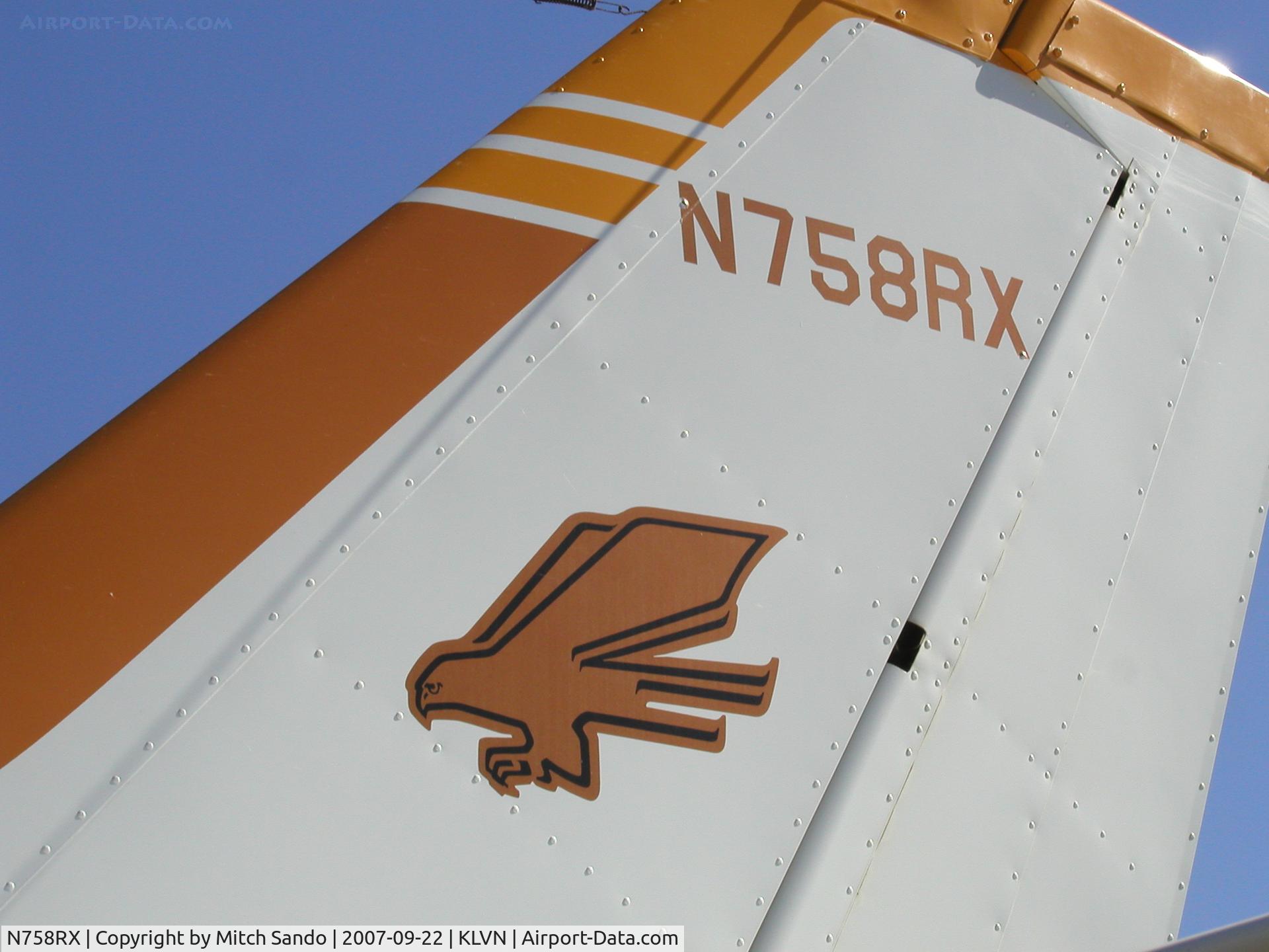 N758RX, 1979 Cessna R172K Hawk XP C/N R1723310, Parked on the ramp at Airlake.
