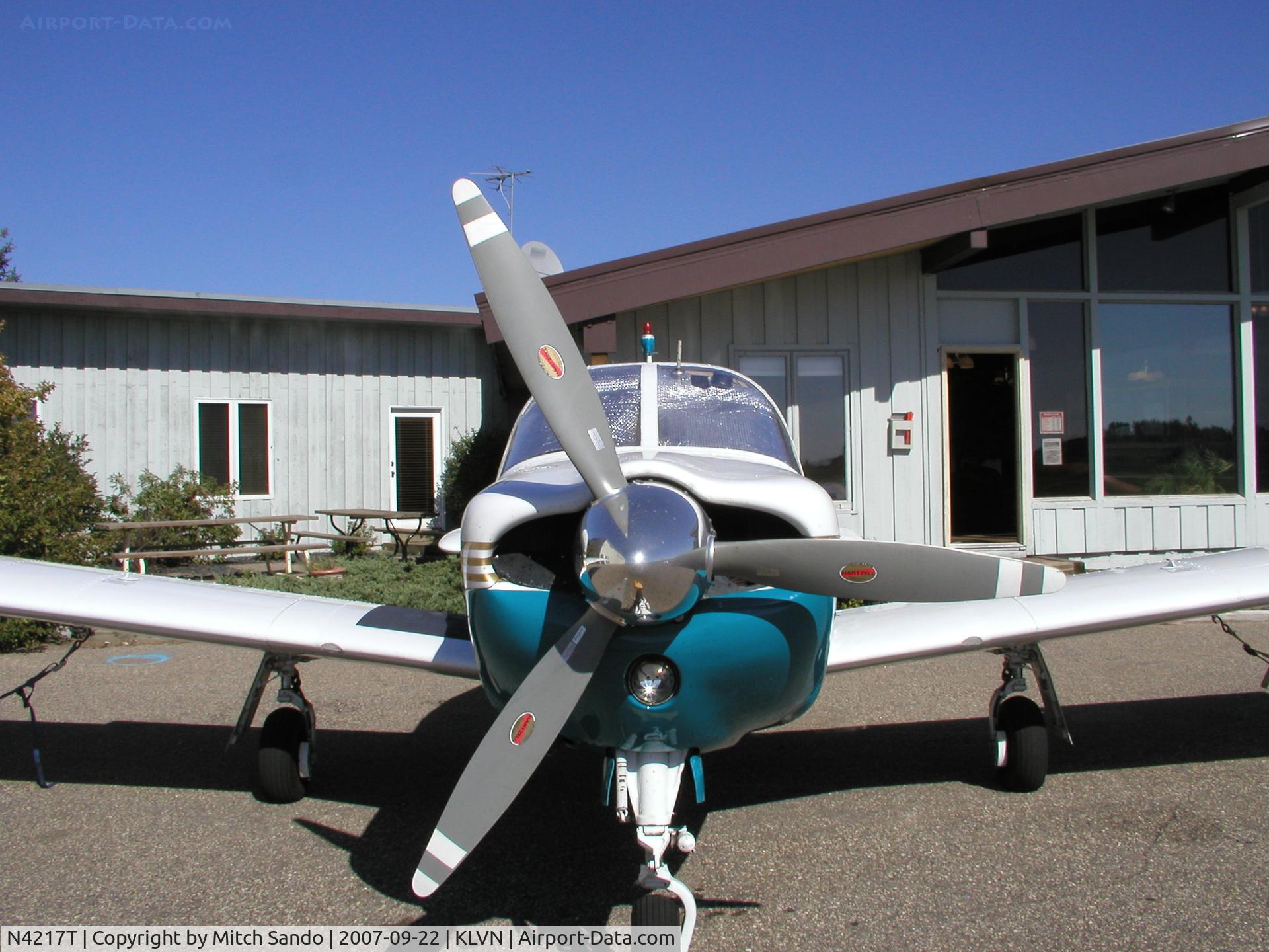 N4217T, 1968 Piper PA-28R-180 Cherokee Arrow C/N 28R-30975, Parked on the ramp at Airlake.