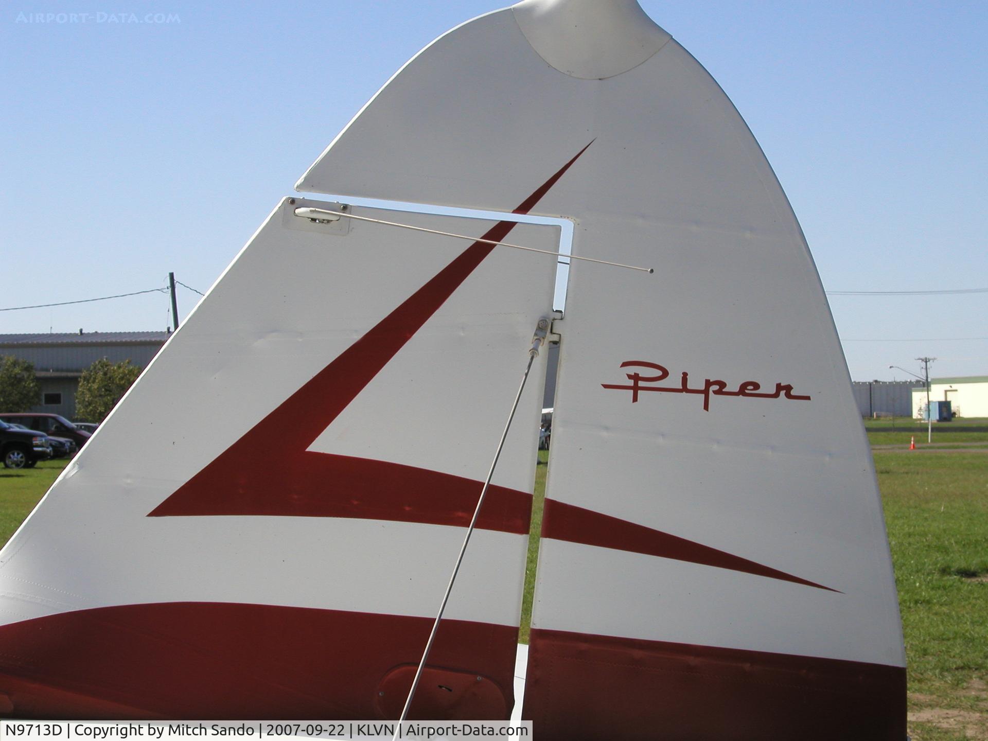 N9713D, 1959 Piper PA-22-160 Tri Pacer C/N 22-6625, Parked outside the Airlake Aero Hangar.