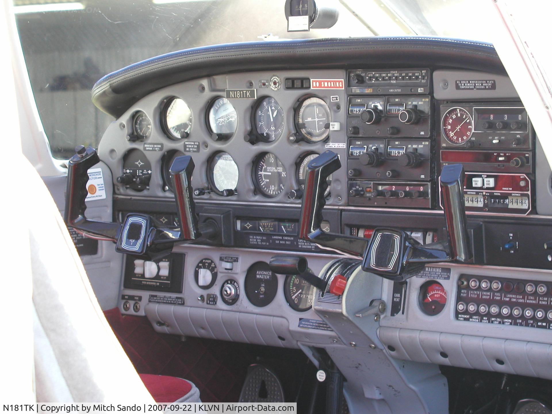N181TK, 1977 Piper PA-28-181 C/N 28-7890193, Parked outside the Airlake Aero Hangar.