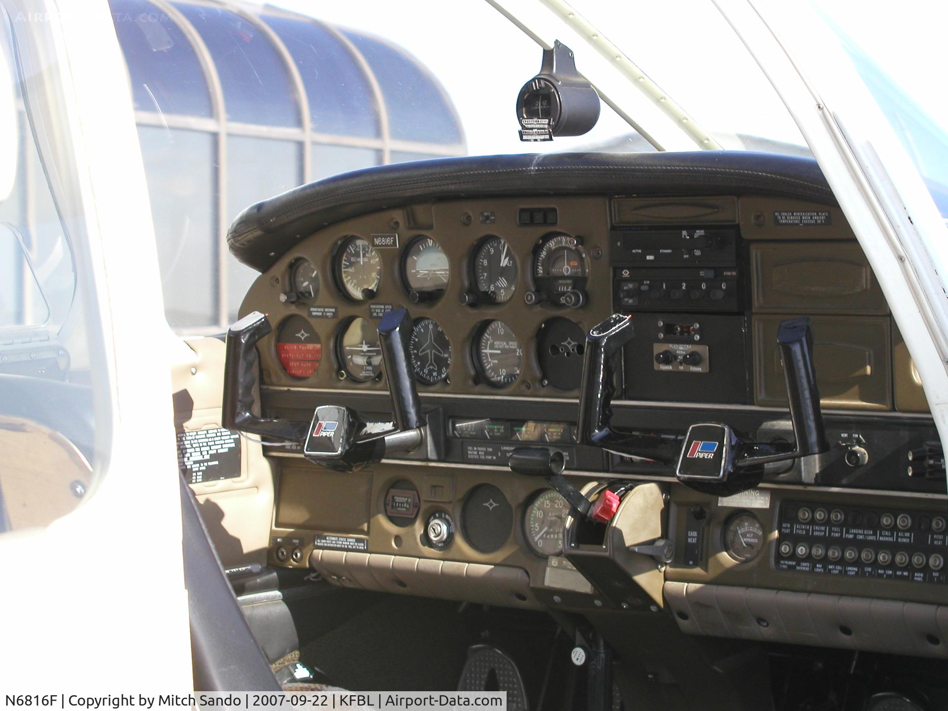 N6816F, 1976 Piper PA-28-151 C/N 28-7715180, Parked on the ramp at Faribault.