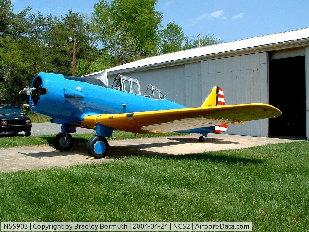 N55903, 1939 North American NA-64 C/N 64-3022, Great day to take some pictures after we played musical airplanes.