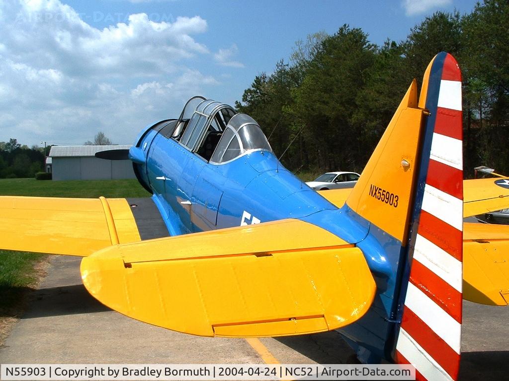 N55903, 1939 North American NA-64 C/N 64-3022, Great day to take some pictures after we played musical airplanes.