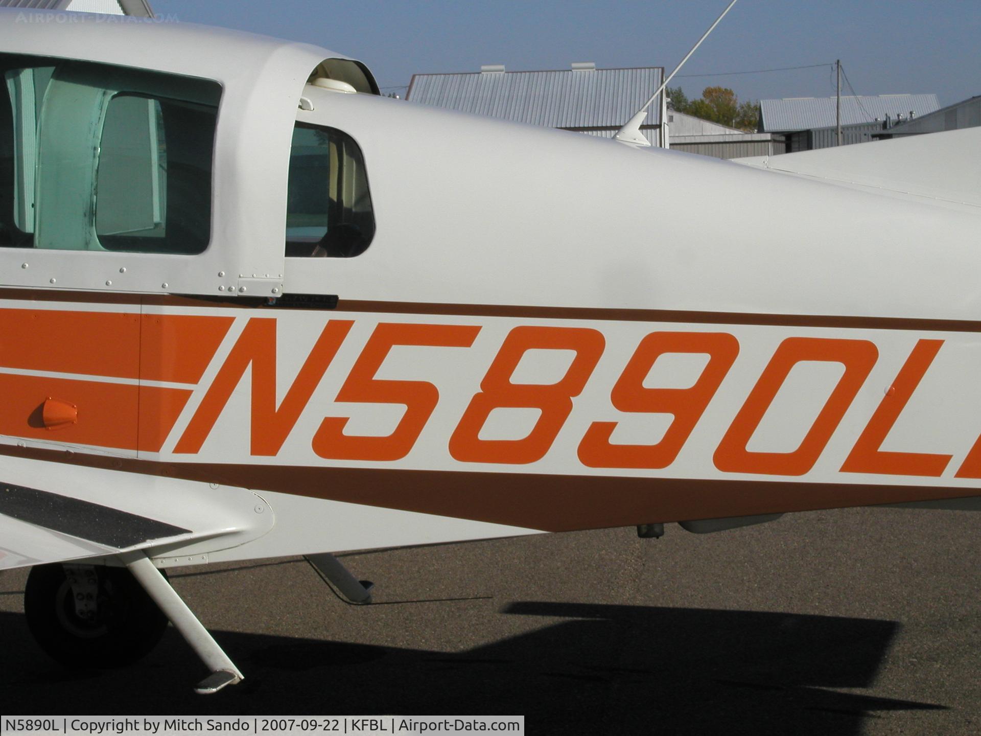 N5890L, 1972 American AA-5 C/N AA5-0240, Parked on the ramp at Faribault.