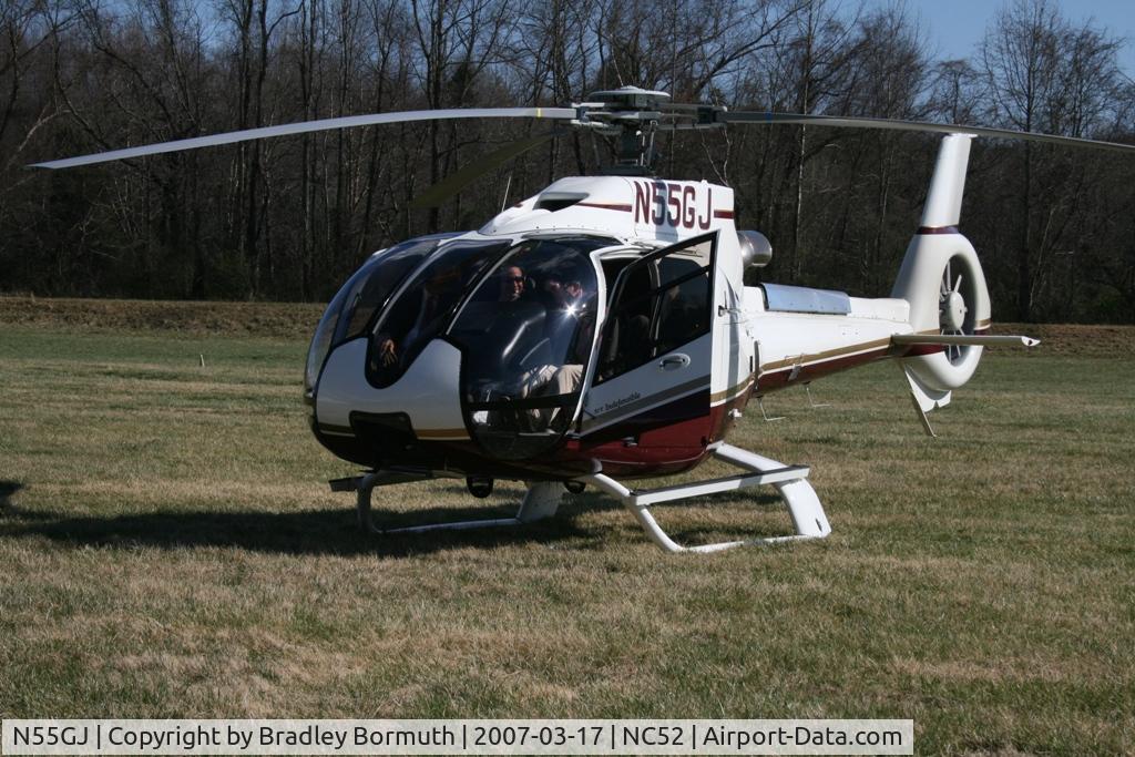 N55GJ, 2003 Eurocopter EC-130B-4 (AS-350B-4) C/N 3745, A pleasant surprise when this helicopter flew into my local airport.