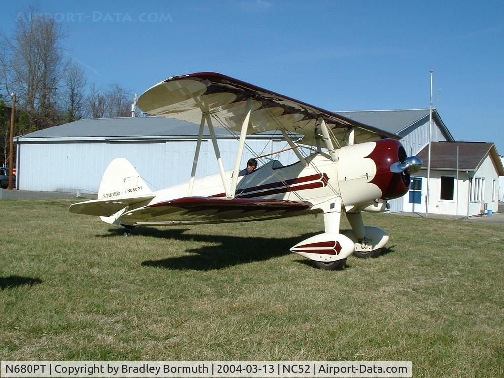 N680PT, 1944 Boeing A75N1 C/N 75-2028, Great day to take pictures.