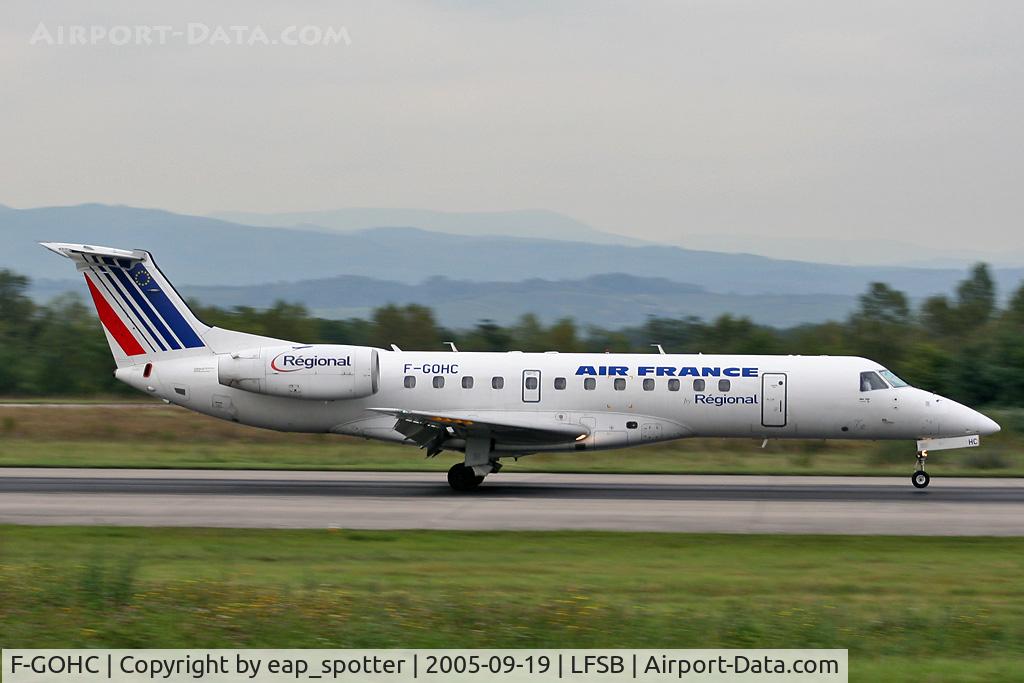 F-GOHC, 2000 Embraer ERJ-135ER (EMB-135ER) C/N 145243, departing to LYS