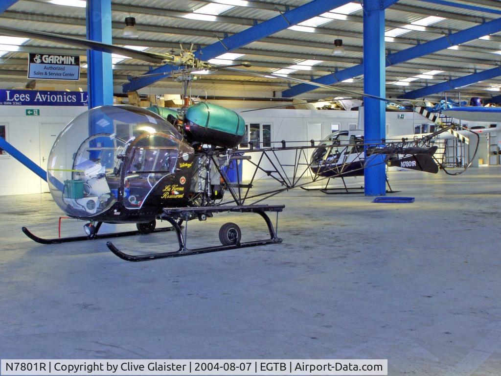 N7801R, 1967 Bell 47G-5 C/N 7801, Now based at Beckley in the County of Oxon