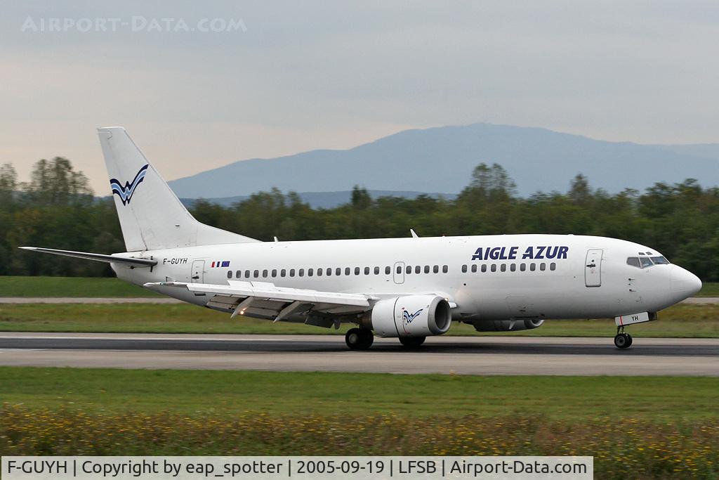F-GUYH, 1987 Boeing 737-329 C/N 23771, landing on rwy 16