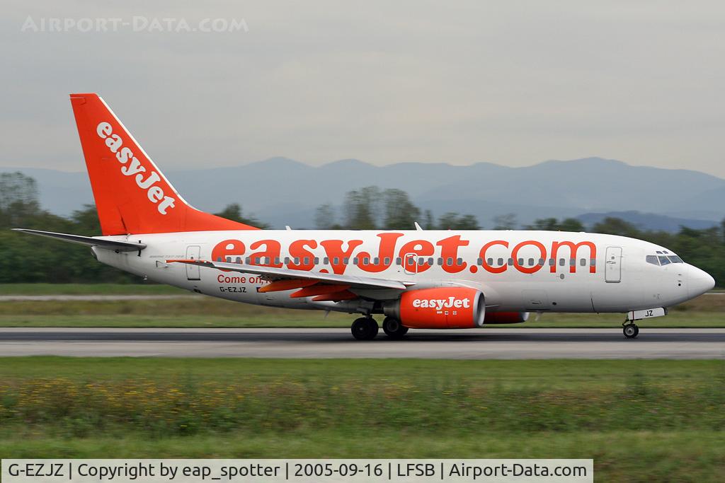 G-EZJZ, 2003 Boeing 737-73V C/N 32421, departing