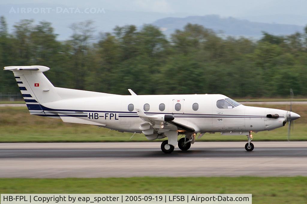HB-FPL, 1999 Pilatus PC-12/45 C/N 247, departing to ZRH