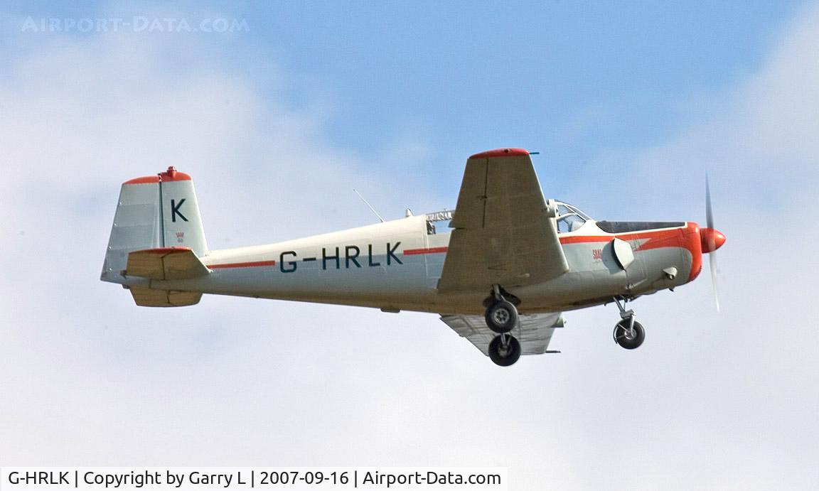 G-HRLK, 1959 Saab 91D-2 Safir C/N 91-376, G-HRLK departing from the Turweston Vintage Transport Day Sept 2007