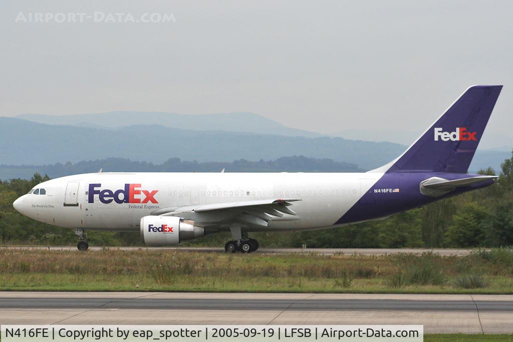 N416FE, 1985 Airbus A310-221 C/N 288, taxi to holdingpoint
