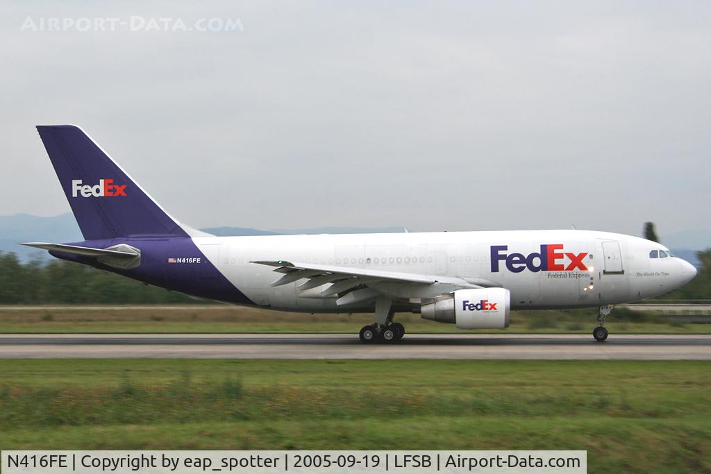 N416FE, 1985 Airbus A310-221 C/N 288, departing to CDG