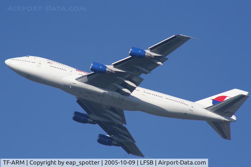 TF-ARM, 1980 Boeing 747-230BF C/N 22363, departing to Kuala Lumpur