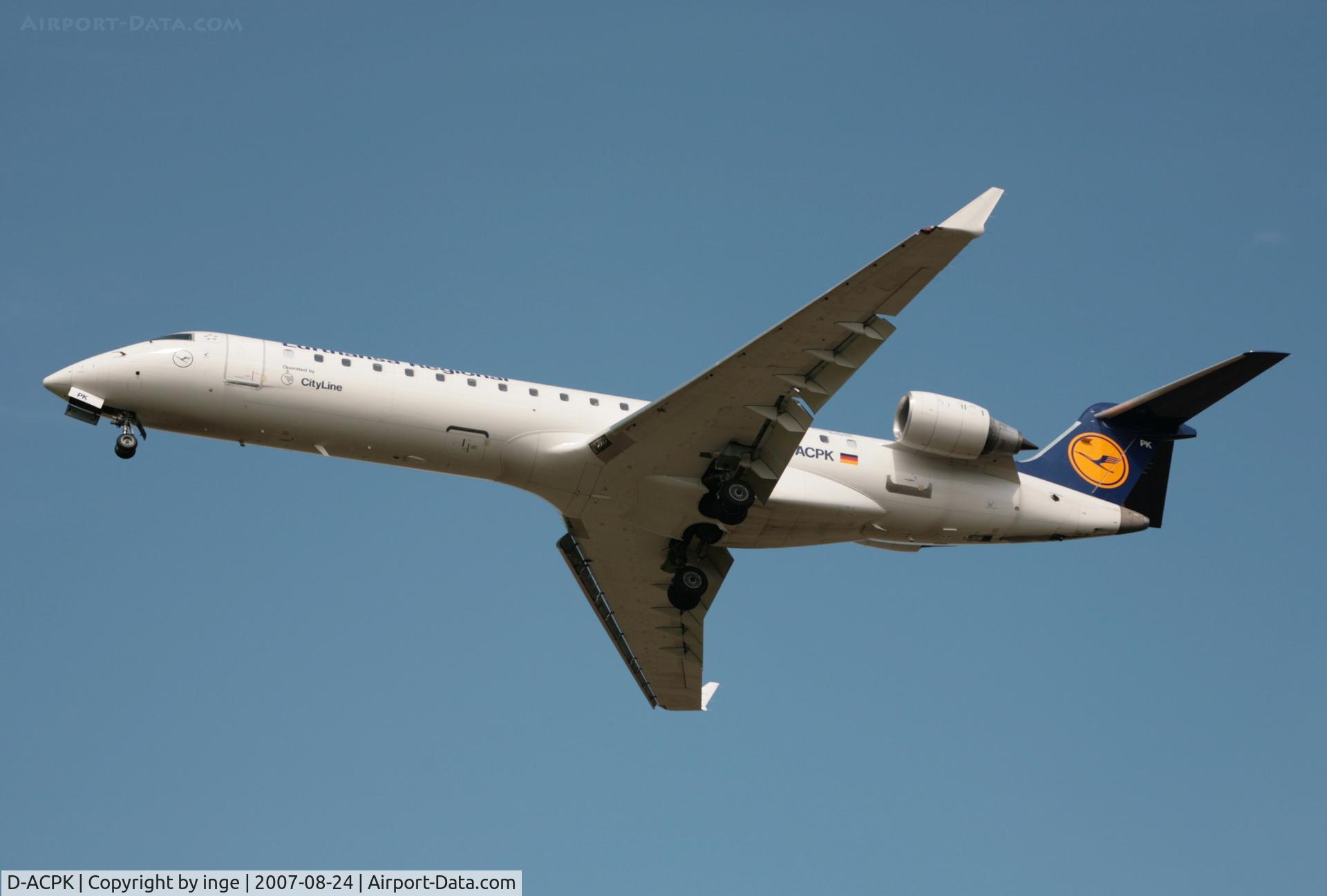 D-ACPK, 2002 Canadair CRJ-701ER (CL-600-2C10) Regional Jet C/N 10063, CanadairRJ700