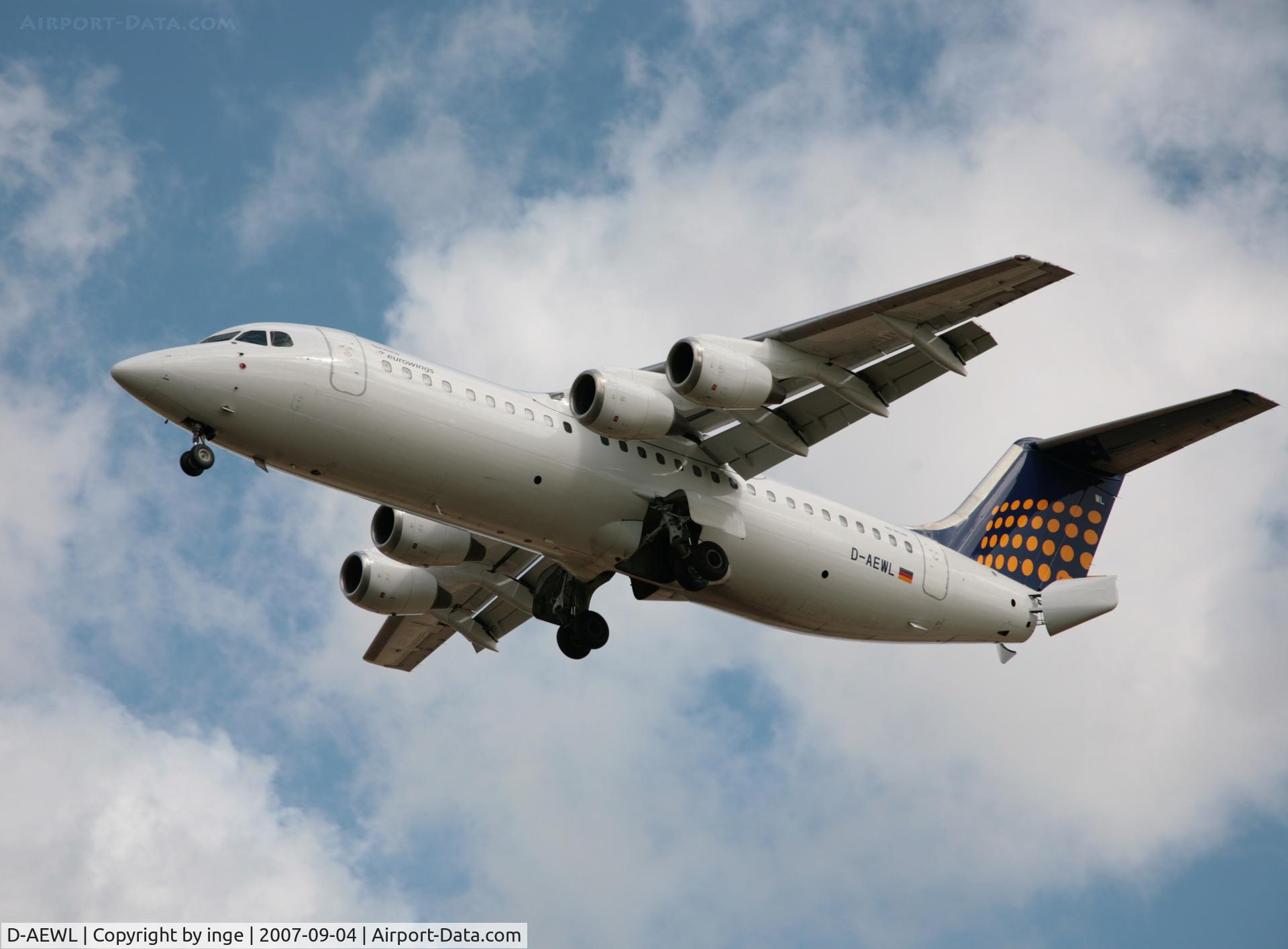 D-AEWL, 1989 British Aerospace BAe.146-300 C/N E3123, BAe146-300