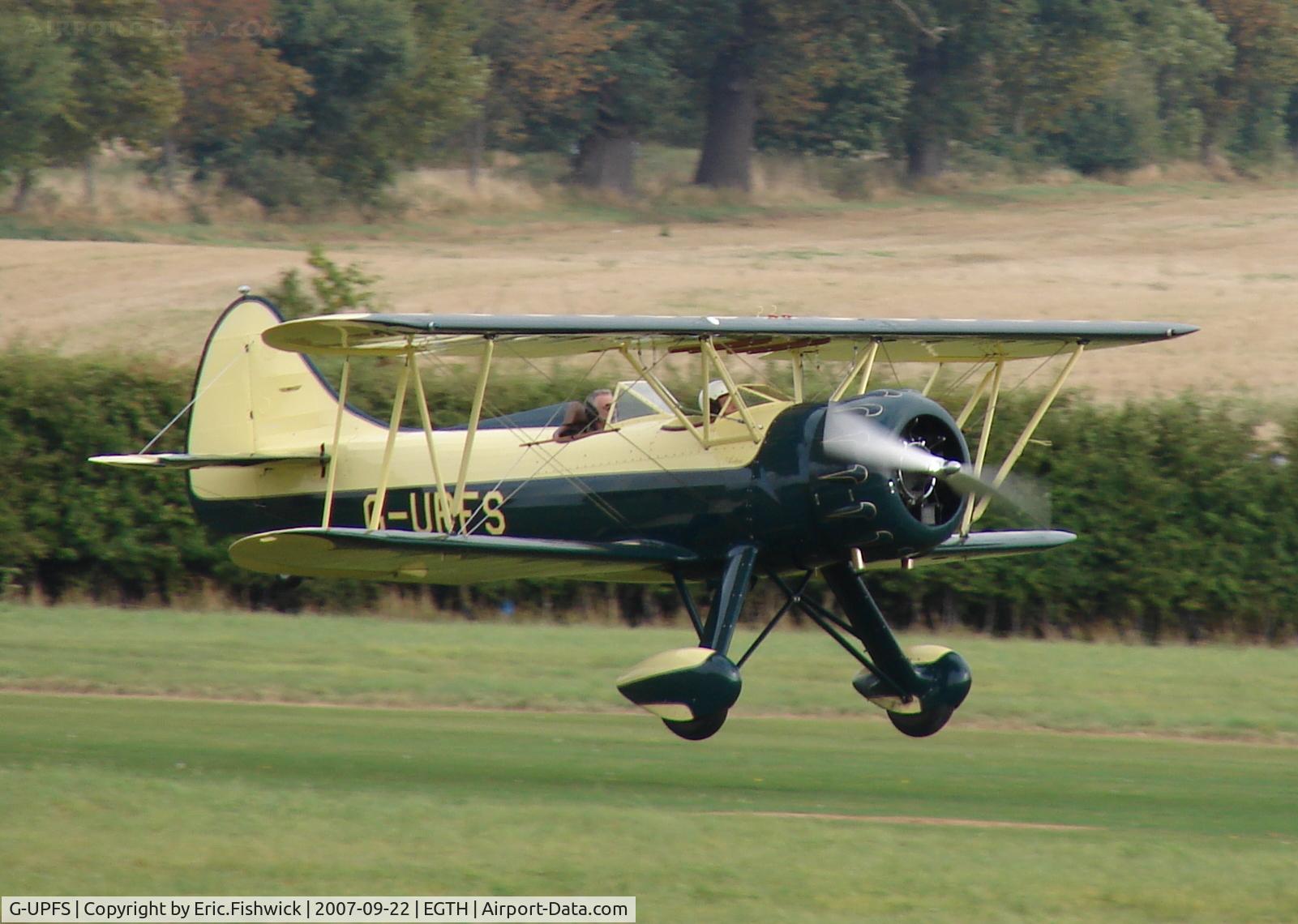 G-UPFS, 1941 Waco UPF-7 C/N 5660, 4. G-UPFS at Shuttleworth Collection Air Display, Sept. 2007
