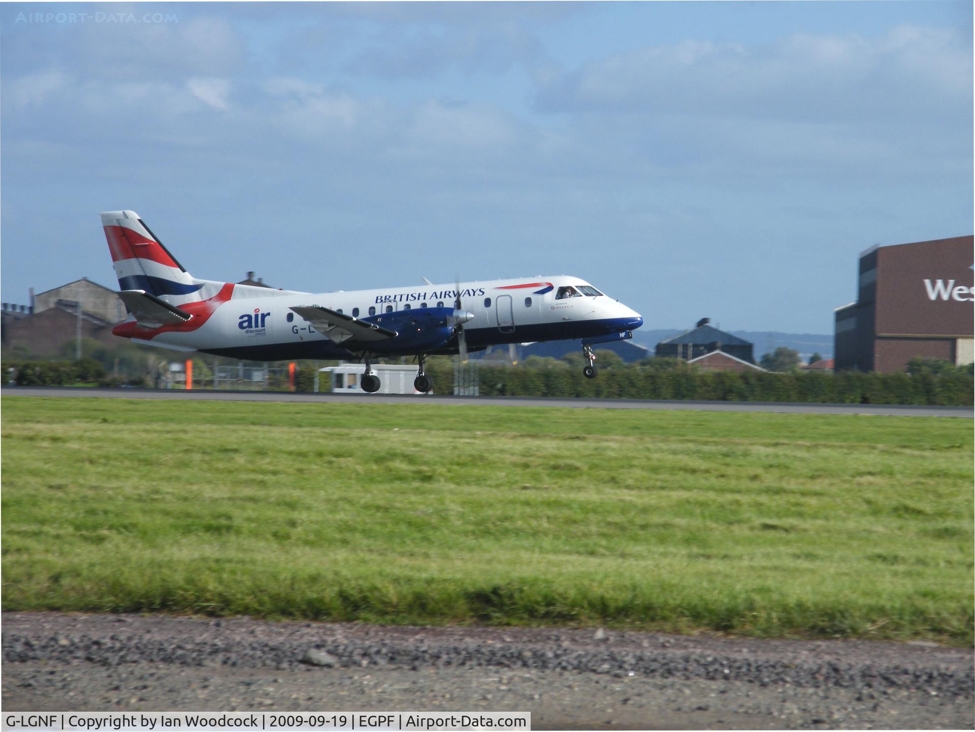 G-LGNF, 1990 Saab SF340B C/N 340B-192, SAAB SF-0340B/Glasgow