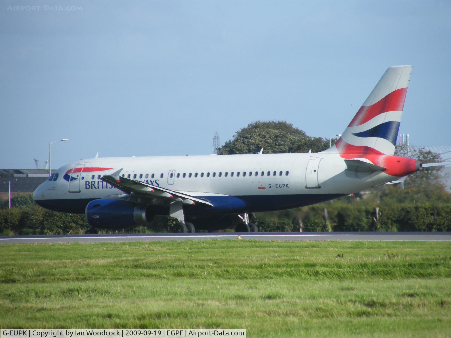 G-EUPK, 2000 Airbus A319-131 C/N 1236, Airbus A319-131/BA/Glasgow